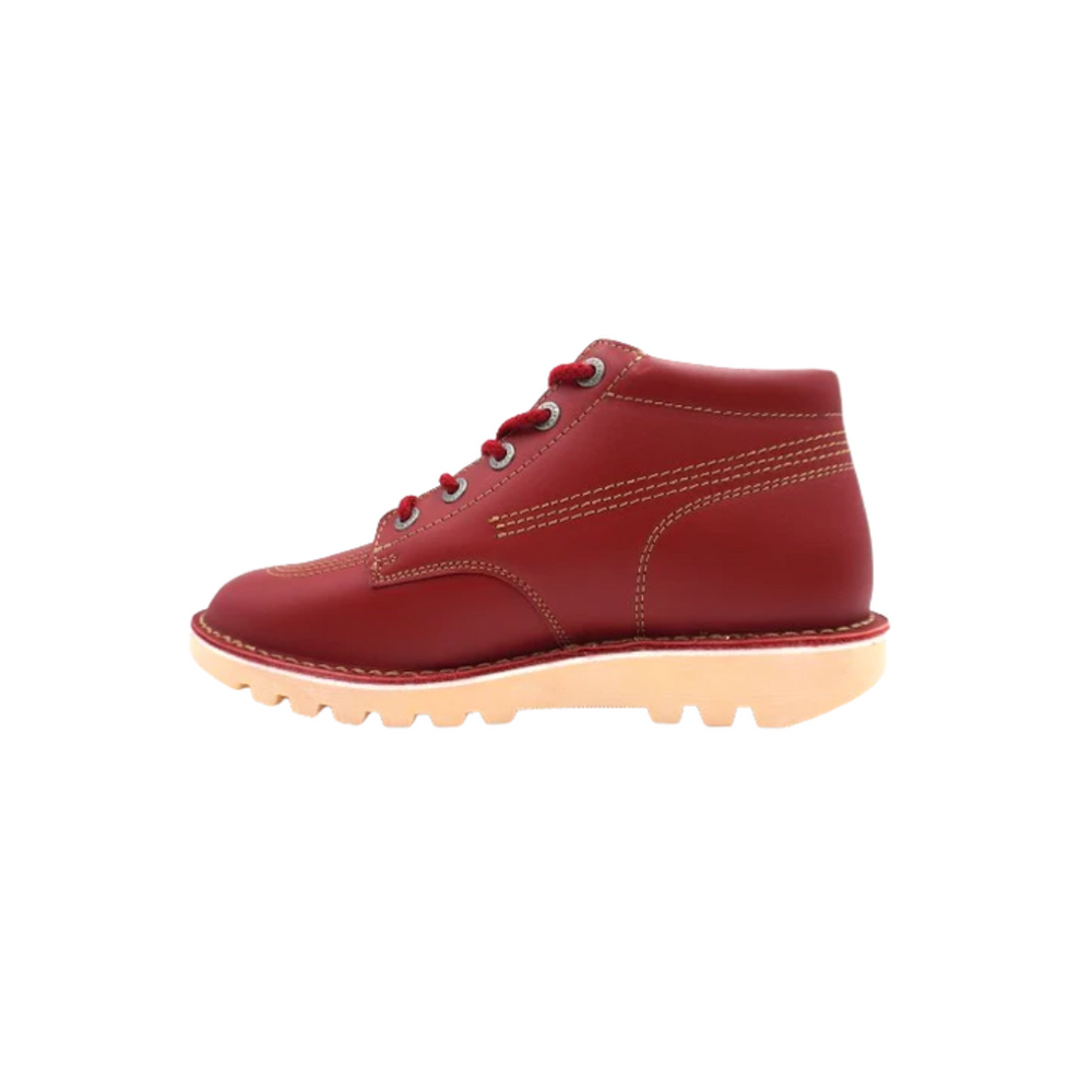 Kick Hi Red Leather Men Boots