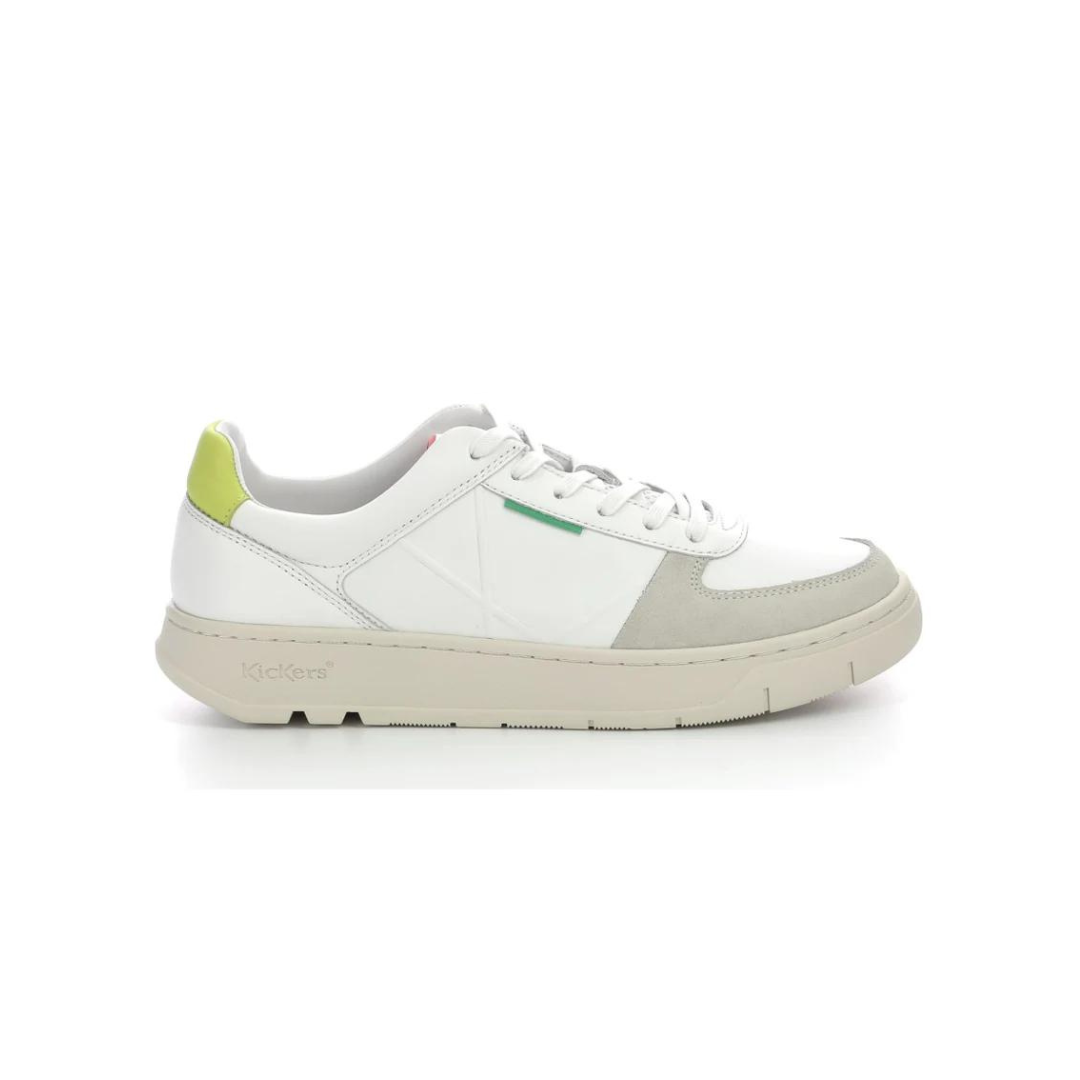 Kick Allow Yellow White Unisex Leather Sneakers