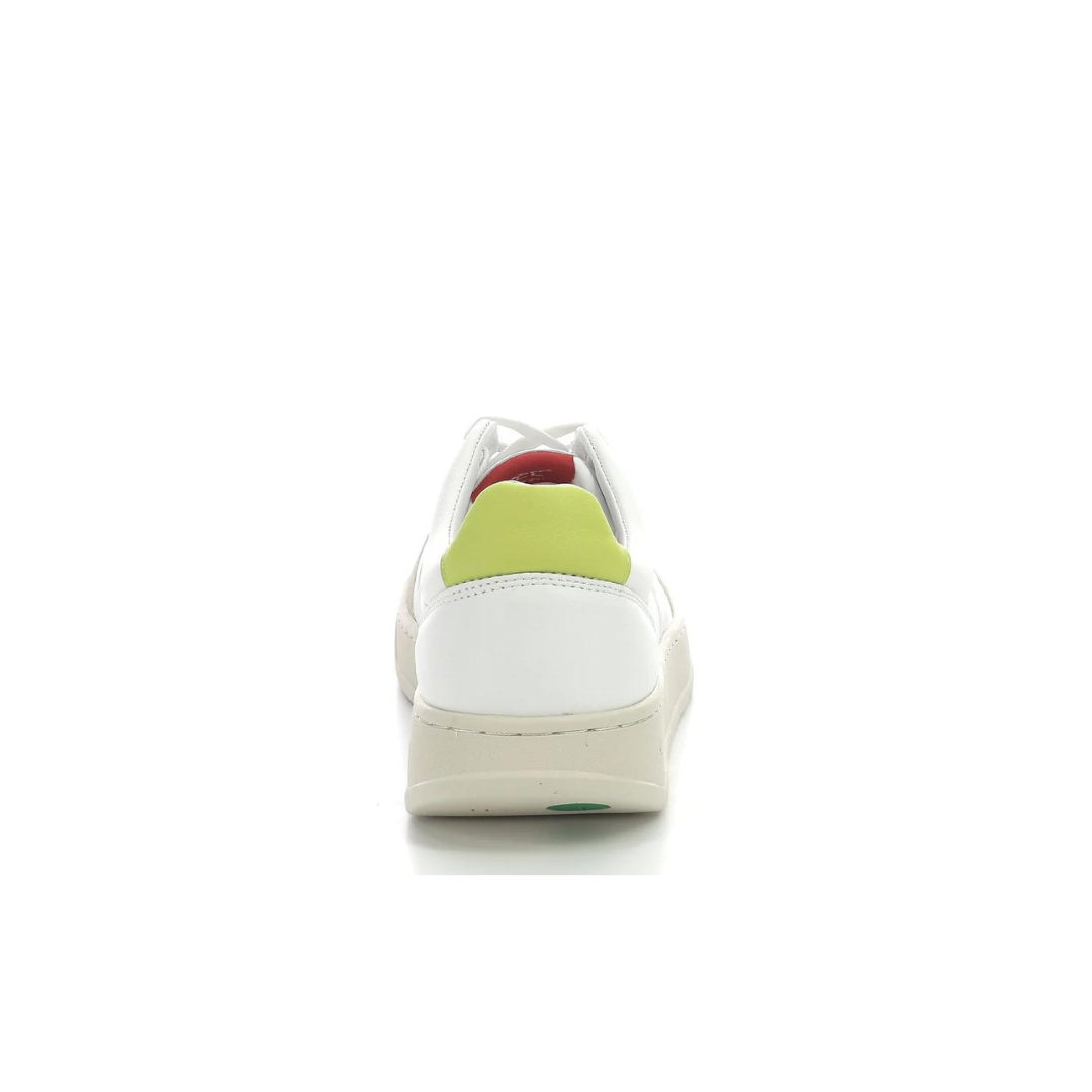 Kick Allow Yellow White Unisex Leather Sneakers