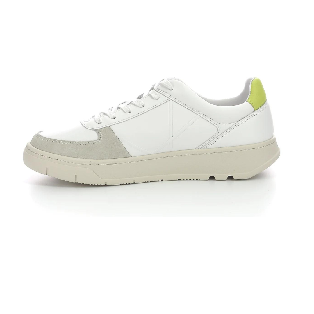 Kick Allow Yellow White Unisex Leather Sneakers